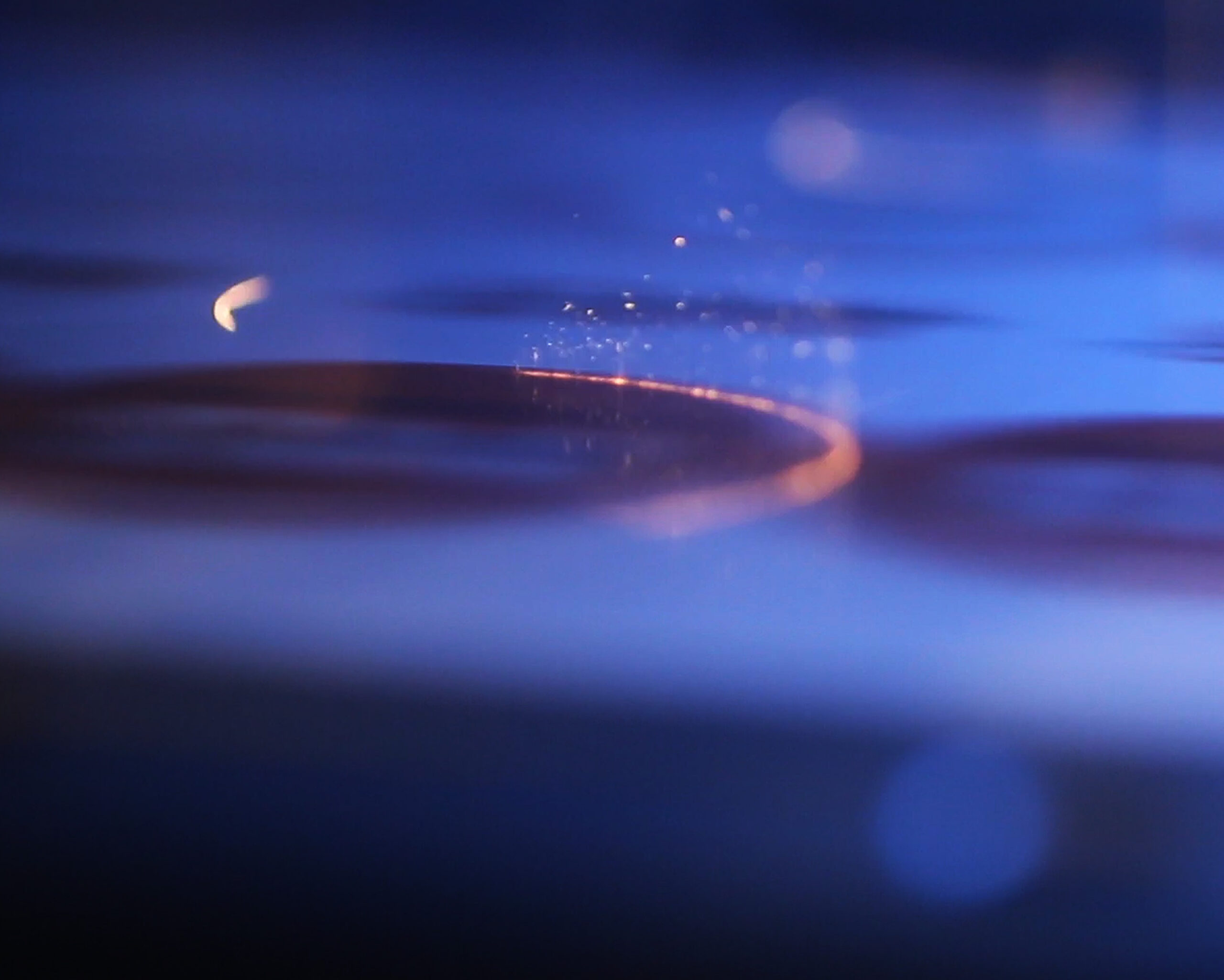 Precision laser cutting in action.